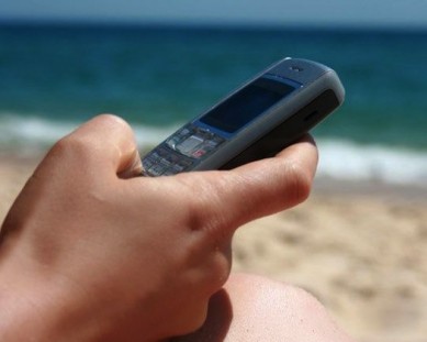 Mobil playa teléfono